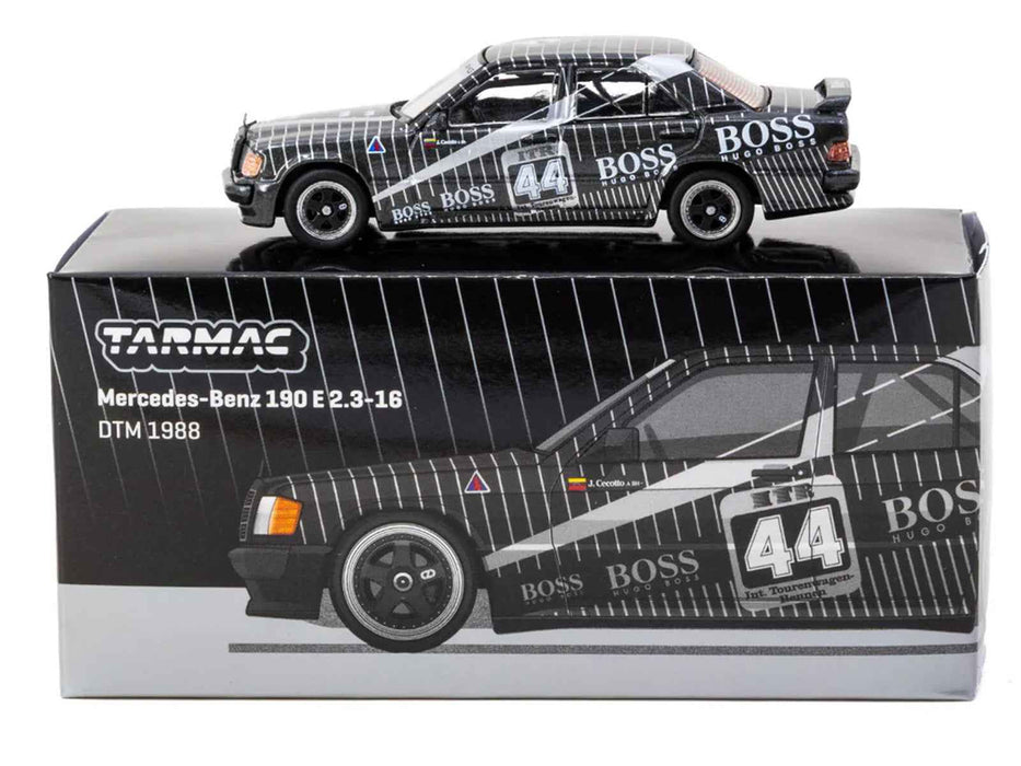 Mercedes-Benz 190 E 2.3-16 #44 Johnny Cecotto "Deutsche Tourenwagen Meisterschaft (DTM)" (1988) "Global64" Series 1/64 Diecast Model Car by Tarmac Works