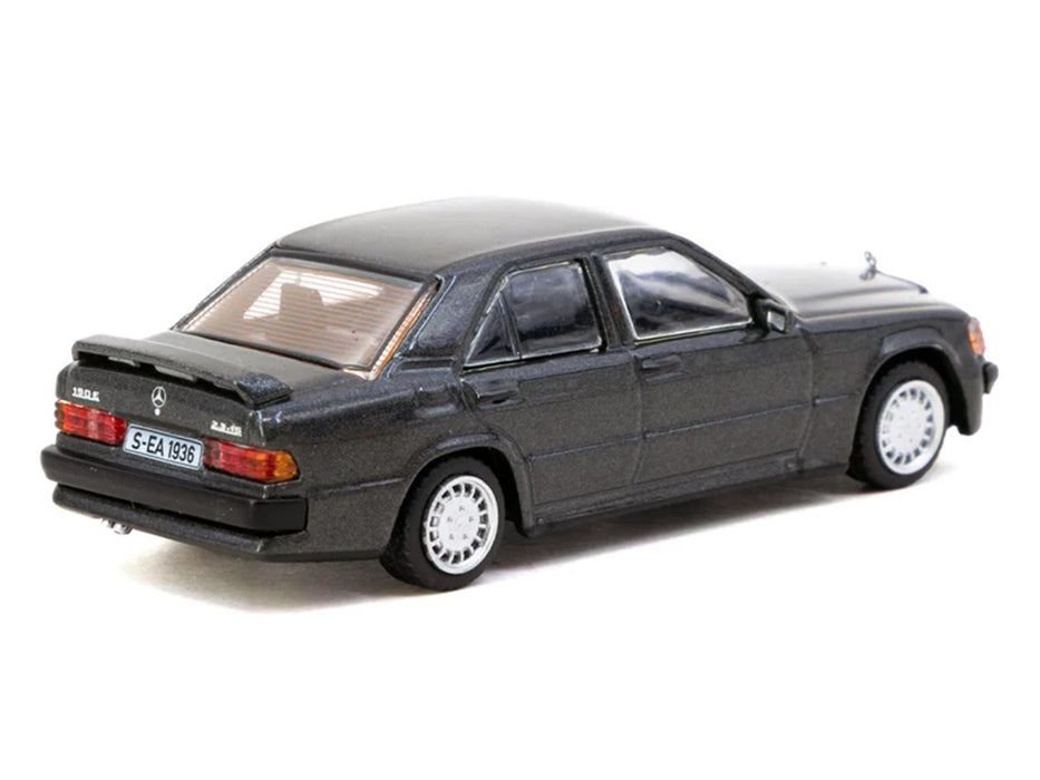 Mercedes-Benz 190 E 2.3-16 Blue-Black Metallic "Global64" Series 1/64 Diecast Model Car by Tarmac Works