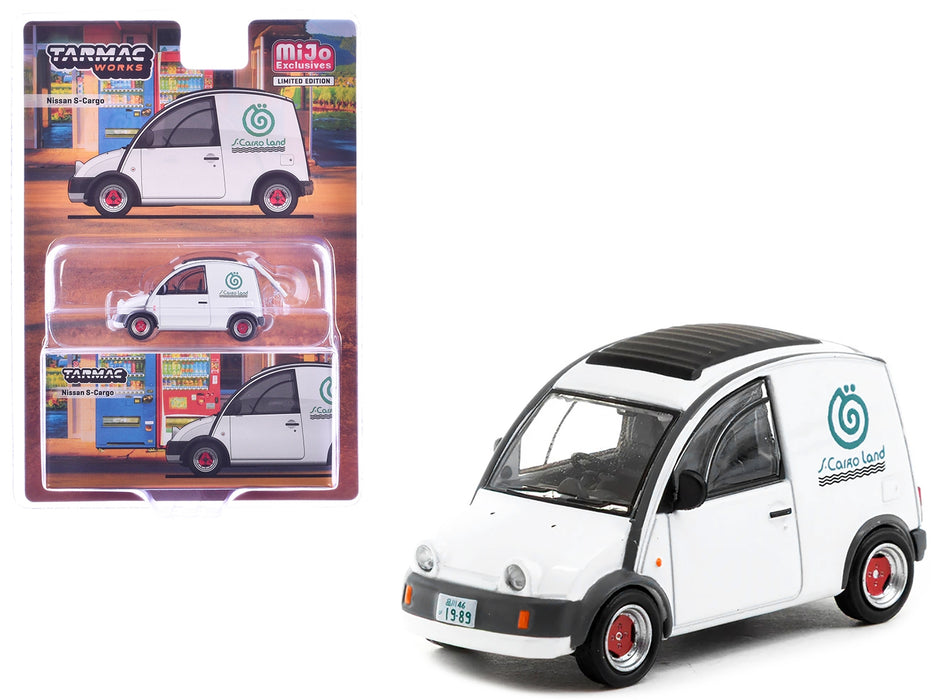 Nissan S-Cargo Van RHD (Right Hand Drive) "S-Cargo Land" White "Global64" Series 1/64 Diecast Model by Tarmac Works