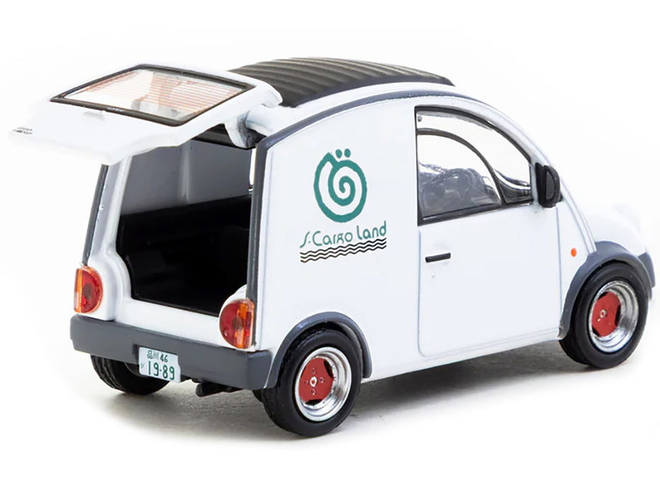 Nissan S-Cargo Van RHD (Right Hand Drive) "S-Cargo Land" White "Global64" Series 1/64 Diecast Model by Tarmac Works