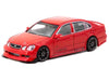 Toyota Vertex Aristo JZS161 RHD (Right Hand Drive) Red with Tarmac Cards "Global64" Series 1/64 Diecast Model Car by Tarmac Works