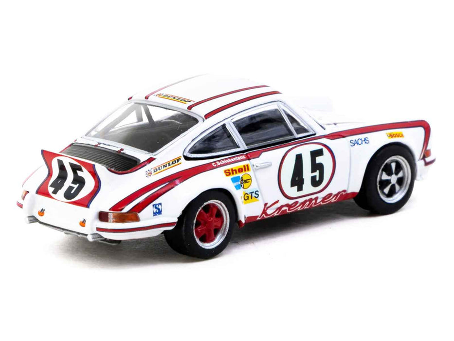 Porsche 911 Carrera RSR 2.8 #45 Erwin Kremer - Paul Keller - Clemens Schickentanz "Kremer Racing Team" GTS 3.0 Class Winner "24 Hours of Le Mans" (1973) "Collab64" Series 1/64 Diecast Model Car by Schuco & Tarmac Works