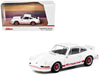 Porsche 911 Carrera RS 2.7 Lightweight White with Red Stripes "Collab64" Series 1/64 Diecast Model Car by Schuco & Tarmac Works