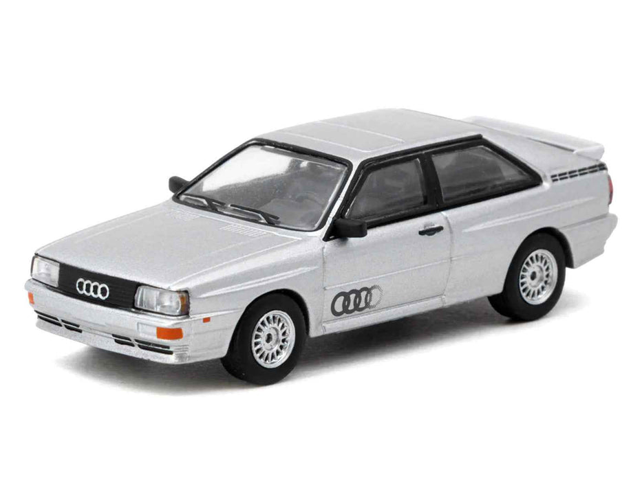 Audi Quattro Silver Metallic "Collab64" Series 1/64 Diecast Model Car by Schuco & Tarmac Works