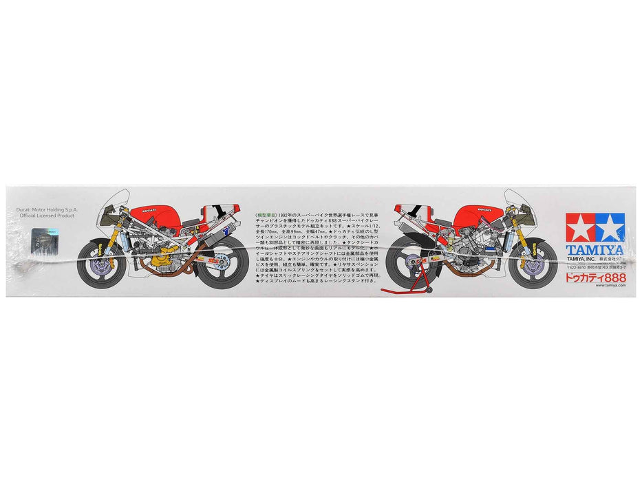 Model Kit Ducati 888 Superbike Racer Motorcycle 1/12 Scale Model by Tamiya