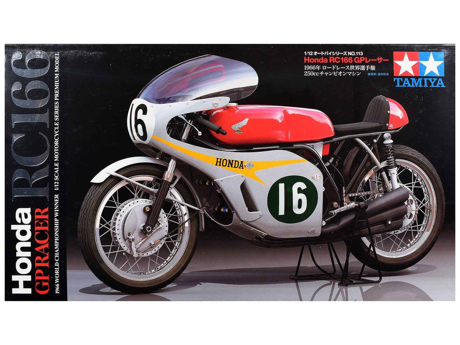 Model Kit Honda RC166 GP Racer Motorcycle 1/12 Scale Model by Tamiya