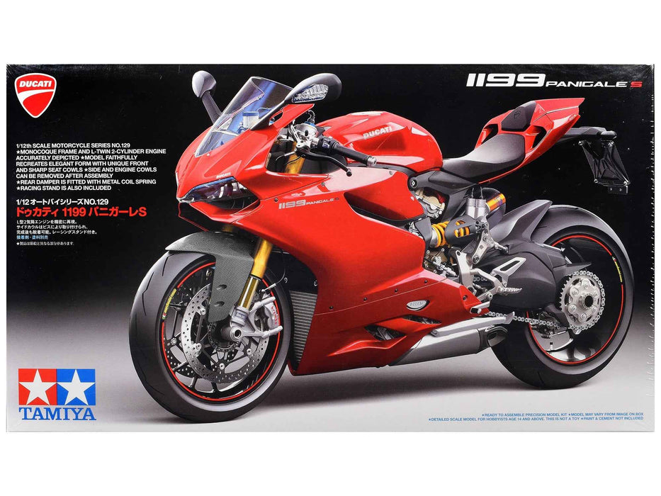 Model Kit Ducati 1199 Panigale S Motorcycle 1/12 Scale Model by Tamiya
