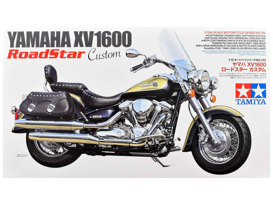 Model Kit Yamaha XV1600 RoadStar Custom Motorcycle 1/12 Scale Model by Tamiya