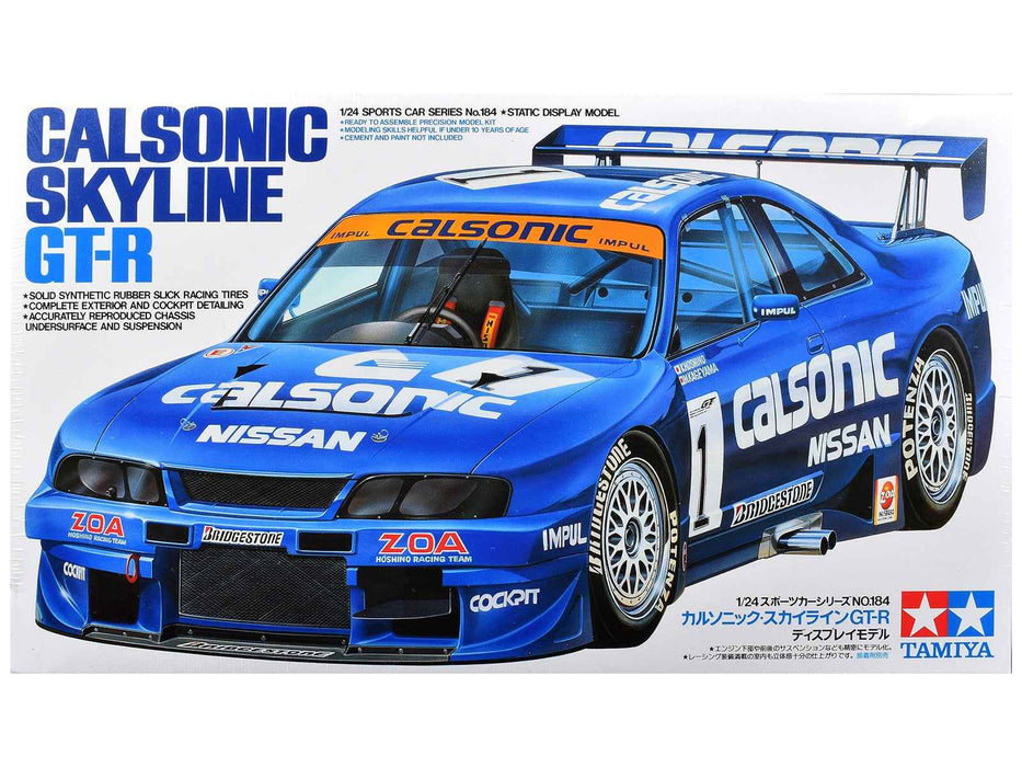 Model Kit Nissan Skyline GT-R "Calsonic" 1/24 Scale Model by Tamiya