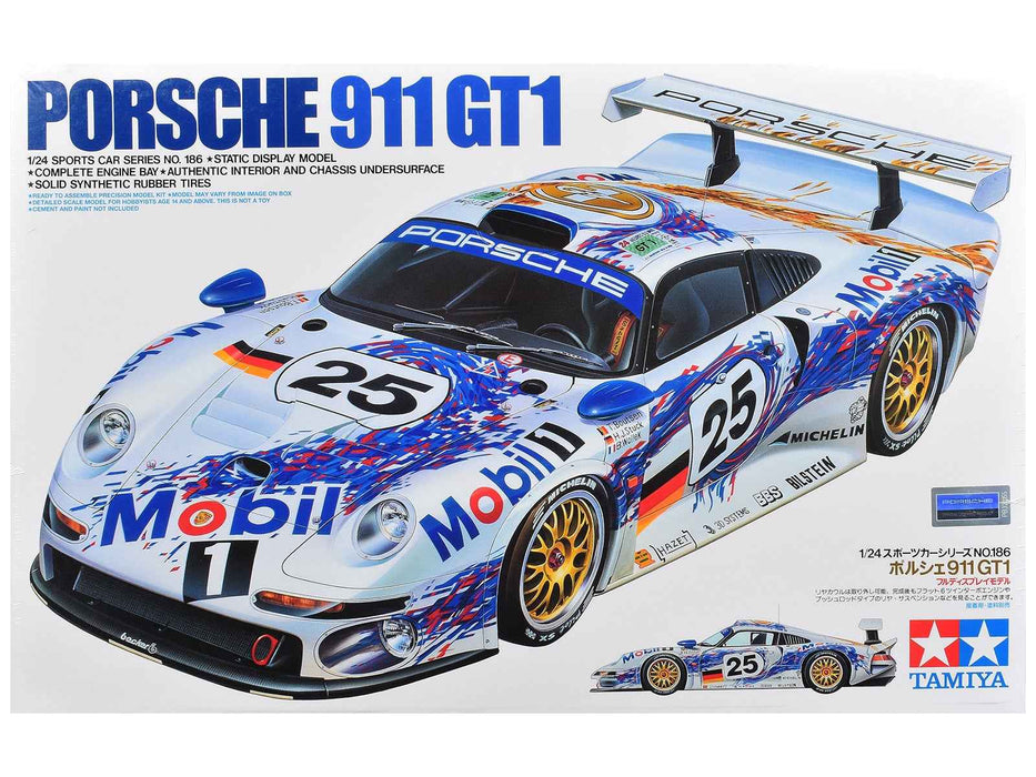 Model Kit Porsche 911 GT1 "24 Hours of Le Mans" (1996) 1/24 Scale Model by Tamiya