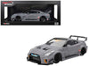 Nissan LB-Silhouette WORKS GT 35GT-RR Ver.1 RHD (Right Hand Drive) Matt Gray with Black Top 1/18 Model Car by Top Speed