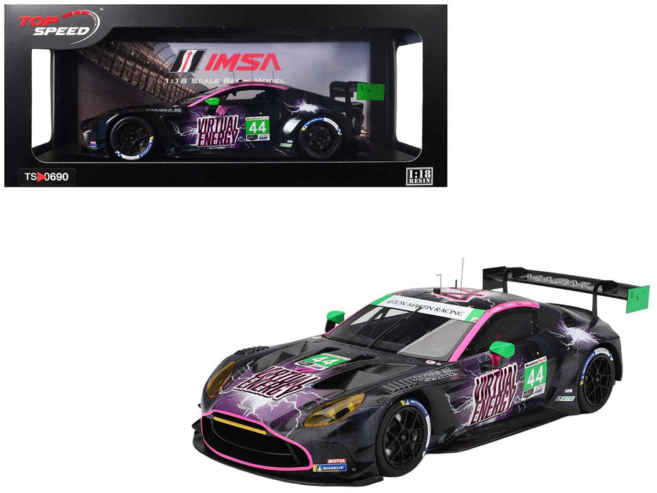Aston Martin Vantage GT3 EVO #44 John Potter - Spencer Pumpelly - Marco Sorensen "Magnus Racing" IMSA "Six Hours of The Glen (Watkins Glen)" (2025) 1/18 Model Car by Top Speed