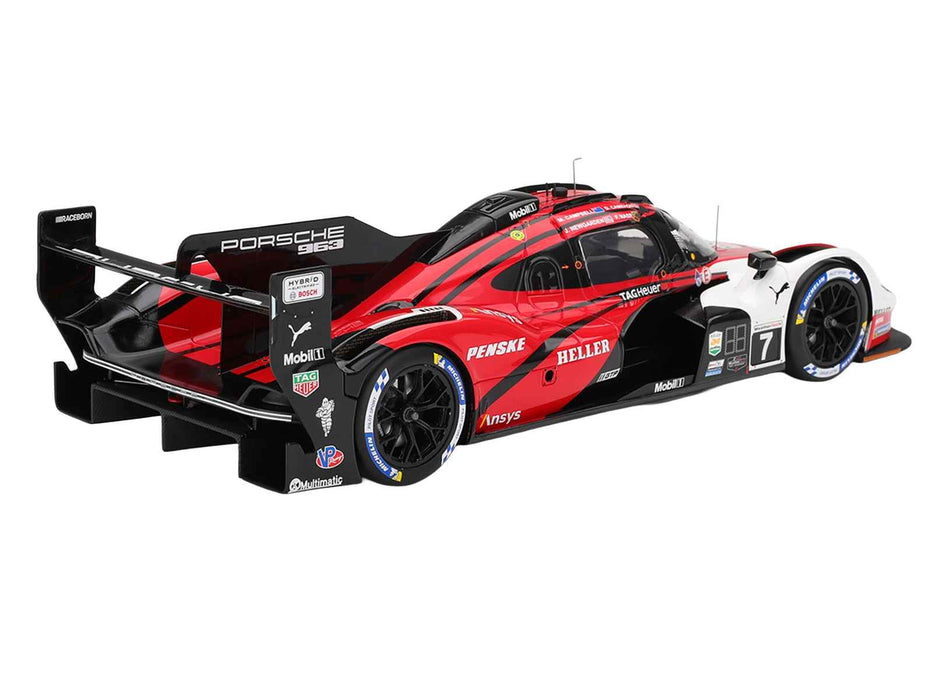 Porsche 963 #7 Dane Cameron - Matt Campbell - Felipe Nasr - Josef Newgarden "Porsche Penske Motorsport" Winner IMSA "24 Hours of Daytona" (2024) 1/18 Model Car by Top Speed