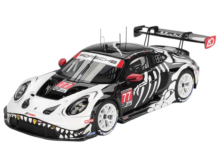 Porsche 911 GT3 R #77 Klaus Bachler - Laurin Heinrich - Michael Christensen "AO Racing Skeleton Rexy" GTD Pro IMSA "Petit Le Mans" (2025) 1/43 Model Car by True Scale Miniatures
