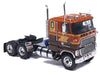 1976 Ford CL 9000 Truck Tractor Brown Two-Tone with Graphics 1/64 Diecast Model by IXO Models