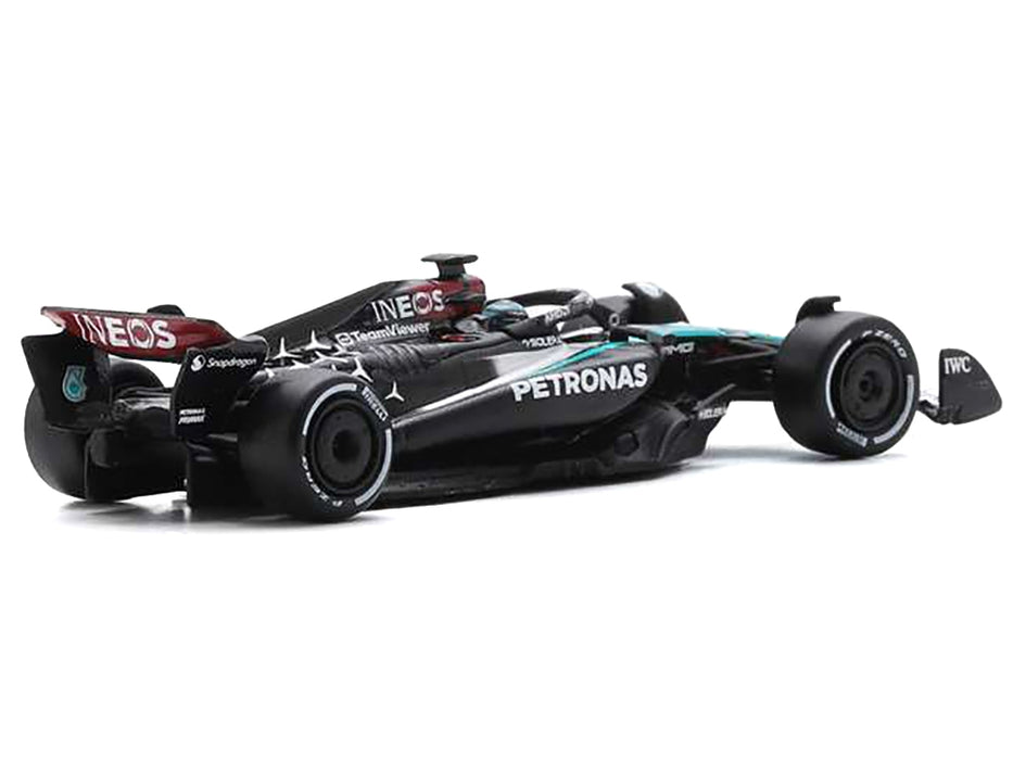 Mercedes-AMG F1 W15 E Performance #63 George Russell "Petronas" Formula One F1 "Bahrain GP" (2024) 1/64 Diecast Model Car by Spark